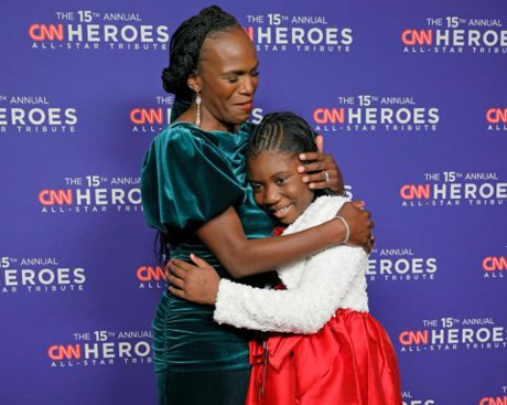 2021 CNN Hero Dr. Ala Stanford with 2021 Young Wonder Chelsea Phaire