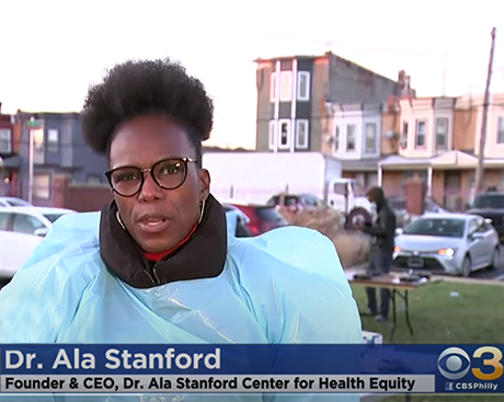 Dr. Ala Stanford Talks COVID-19 With CBS3's Siafa Lewis